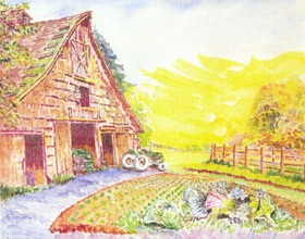 painting of Summer Run Farm